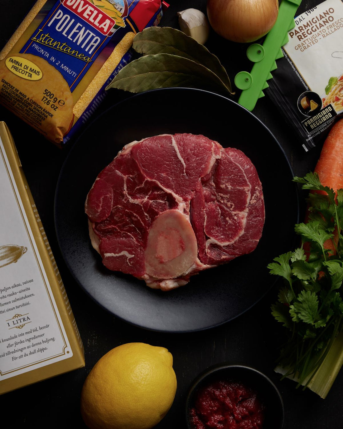 Raw beef on a dark surface, one of the foods highest in zinc