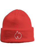FIREBLOOD Beanie — Red front view