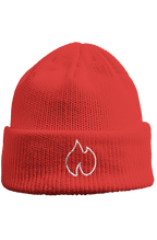 FIREBLOOD Beanie Red front view Fireblood beanie