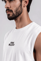 FIREBLOOD Vest — White detail 3