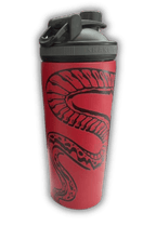 FIREBLOOD SHAKER back view Fireblood protein shaker