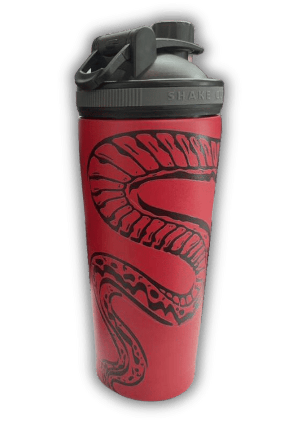 FIREBLOOD SHAKER back view Fireblood protein shaker