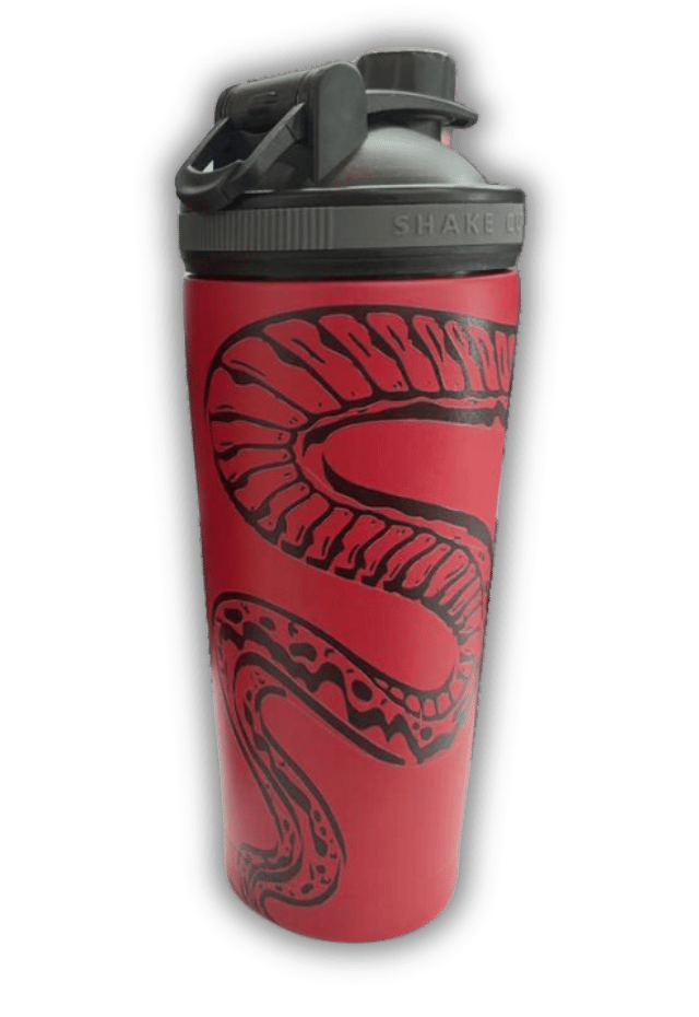 FIREBLOOD SHAKER back view Fireblood protein shaker