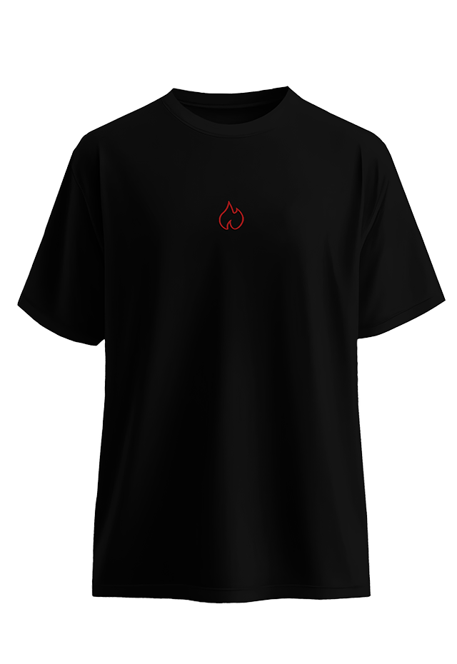 FIREBLOOD Active Tee Black back view Fireblood men's t shirt