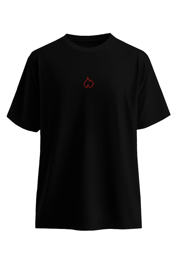 FIREBLOOD Active Tee Black back view Fireblood men's t shirt