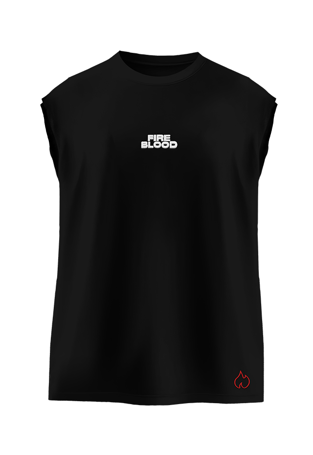 FIREBLOOD Vest — Black front view