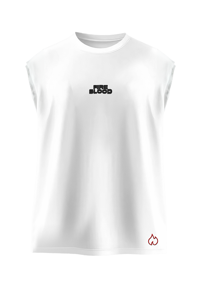 FIREBLOOD Vest — White front view