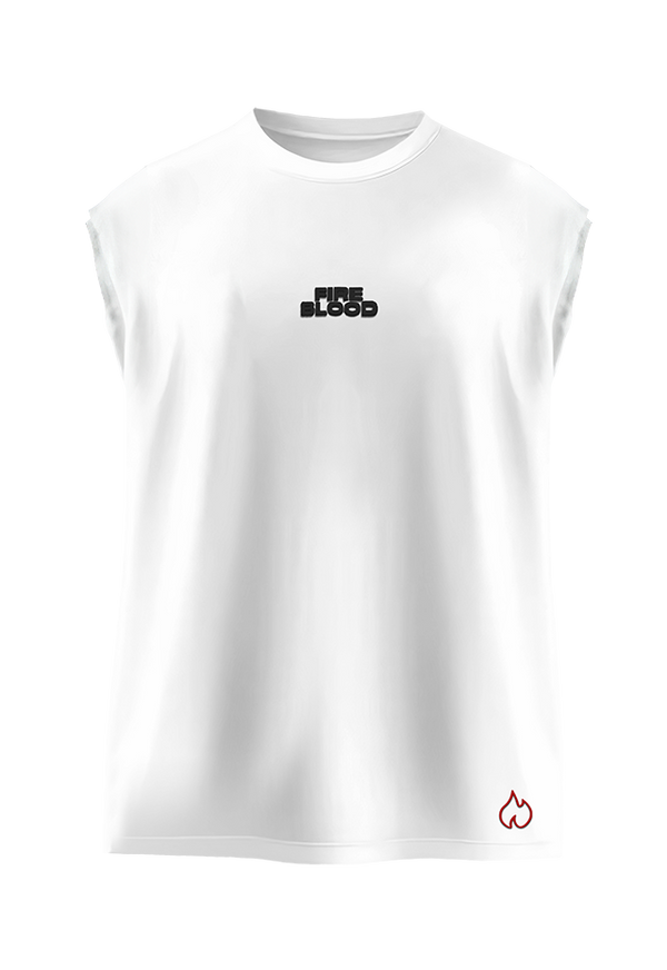 FIREBLOOD Vest — White front view