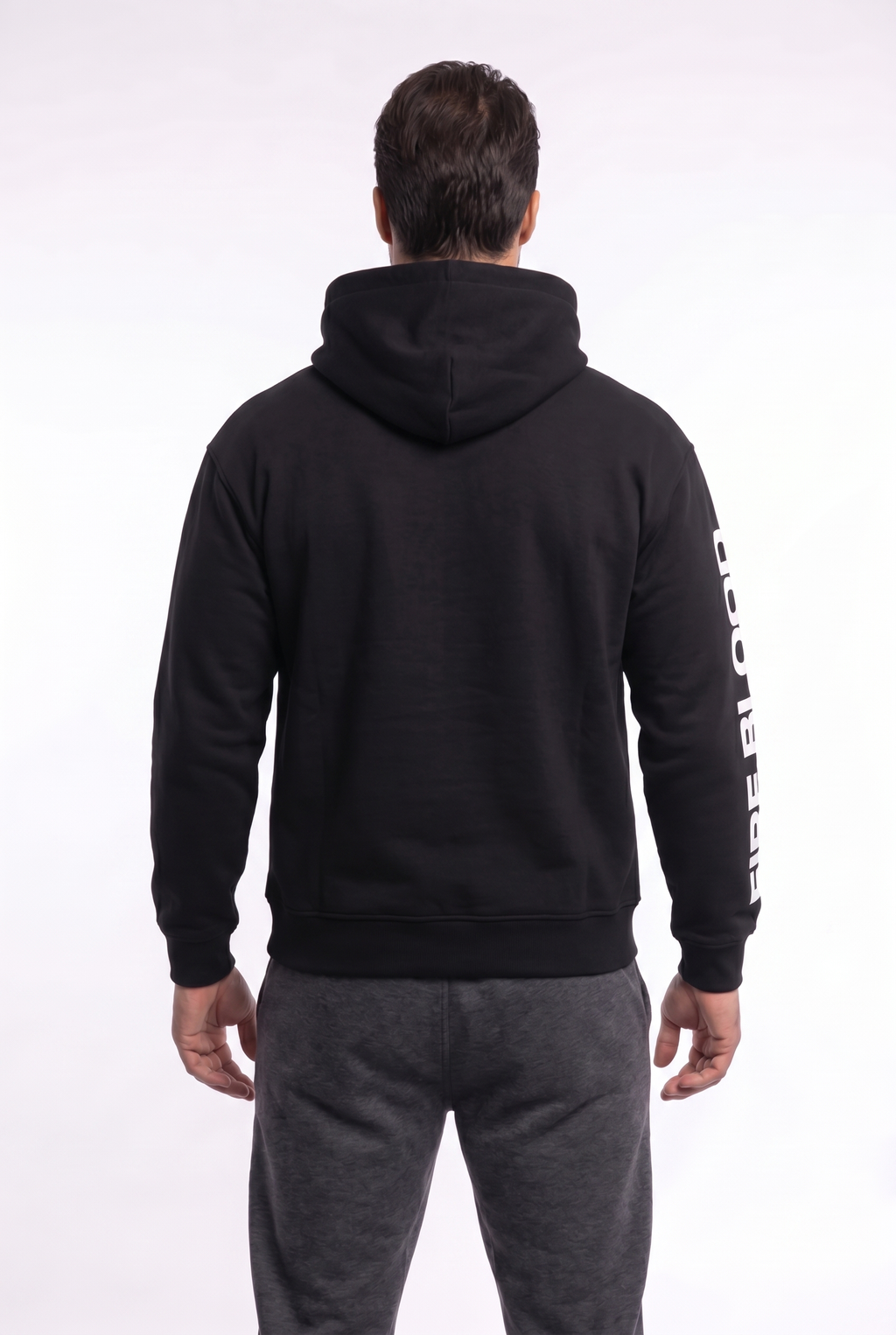 FIREBLOOD Hoodie — Black detail 4