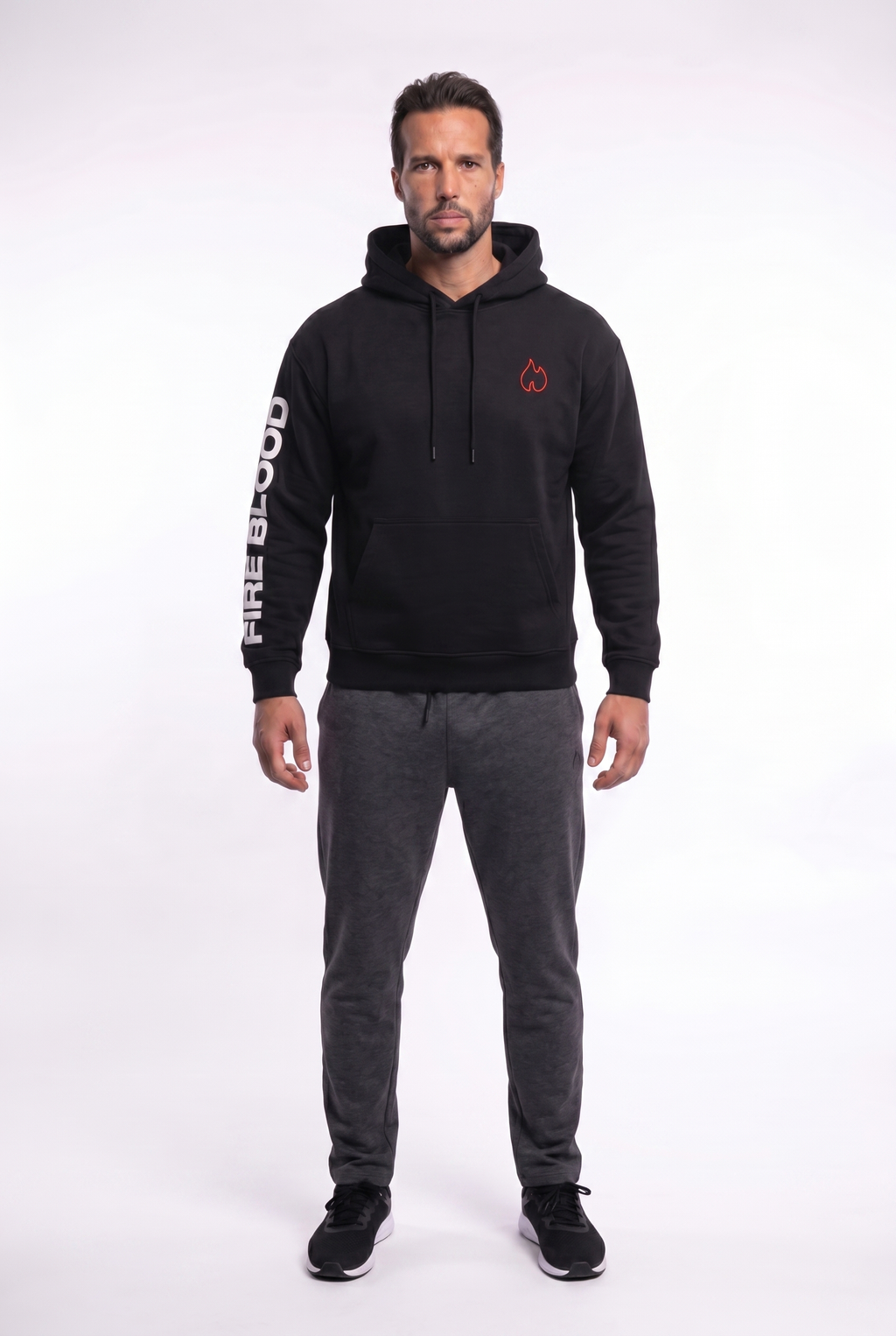 FIREBLOOD Hoodie — Black detail 5
