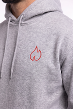 FIREBLOOD Hoodie — Grey detail 4