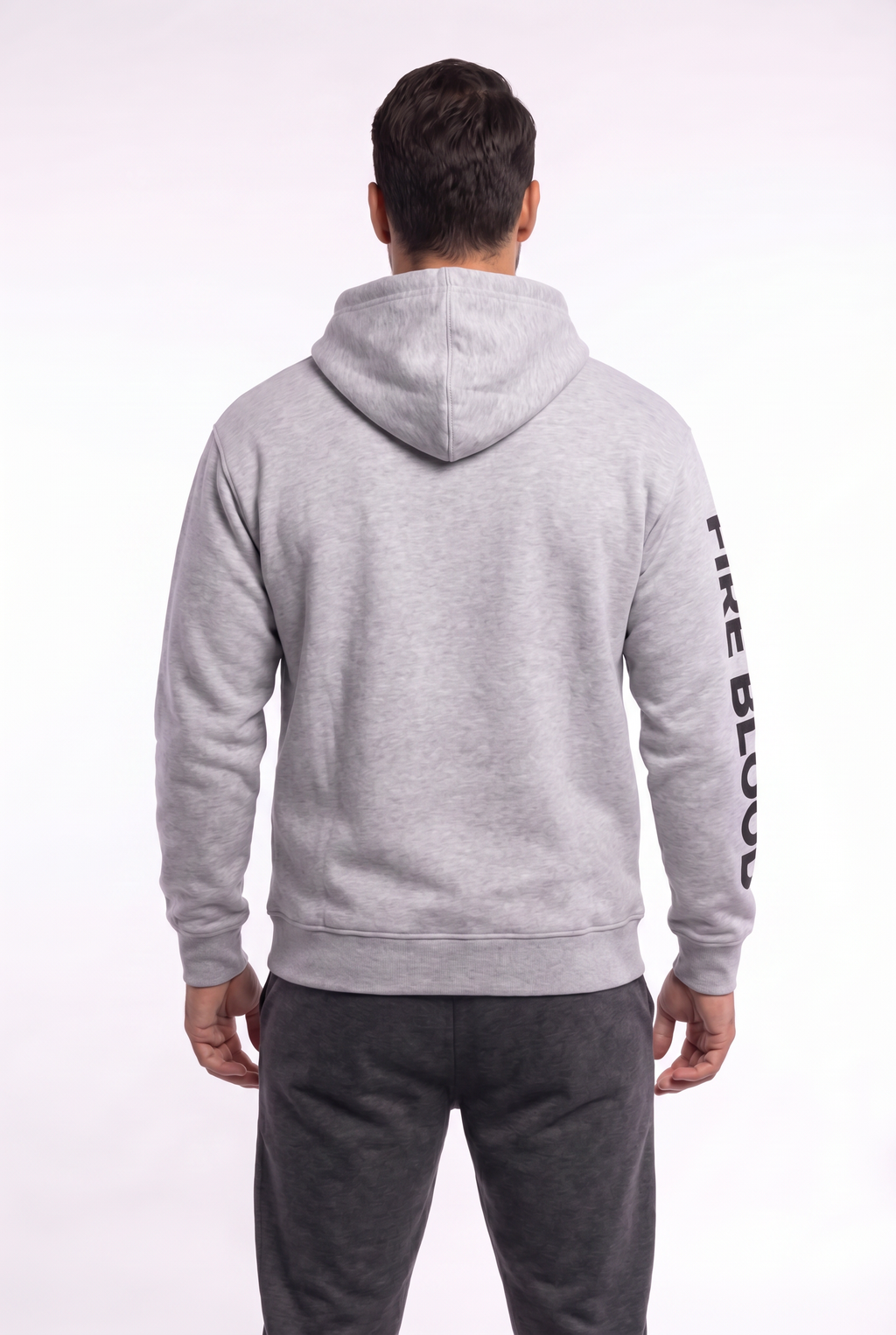 FIREBLOOD Hoodie — Grey detail 3